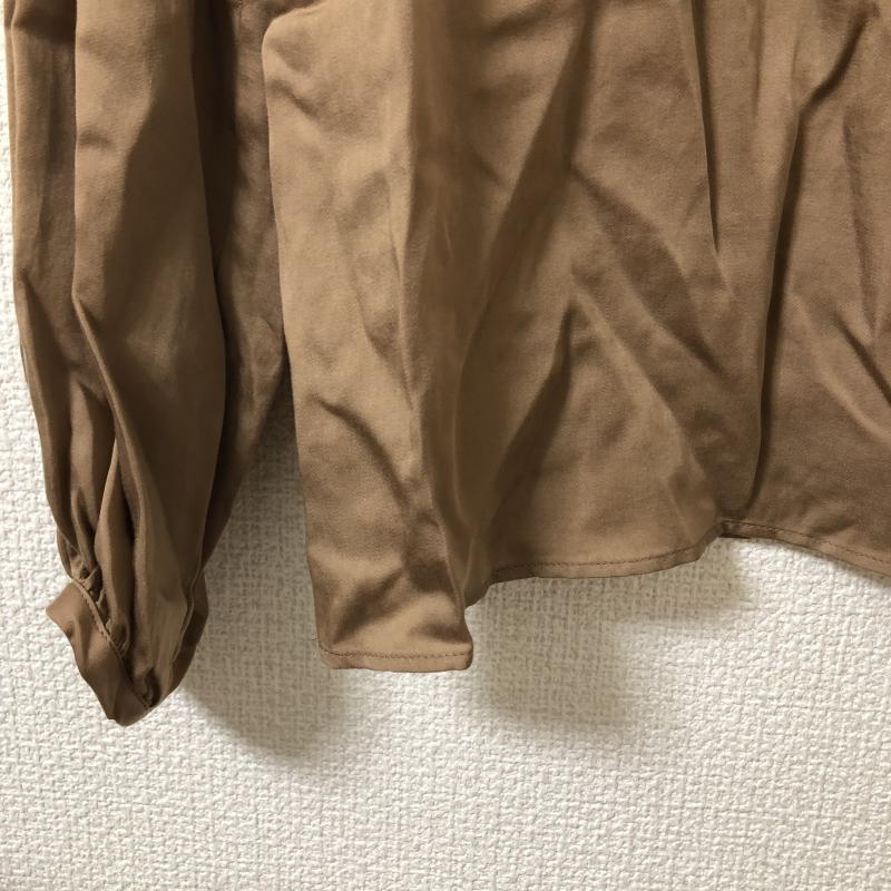 シードレイク Seadrake シャツ、ブラウス 長袖 36 無地 茶 / ブラウン /  レディース USED 古着 中古 10017142