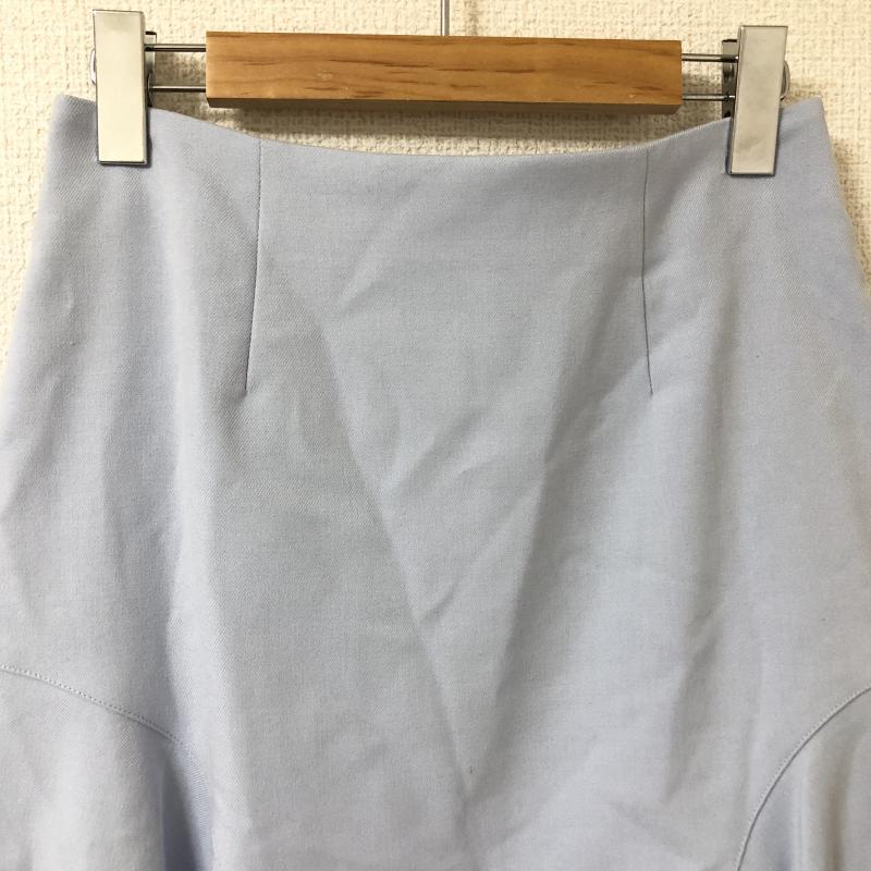 エンネア Ennea スカート ミニスカート 38 無地 青 / ブルー /  レディース USED 古着 中古 10017173