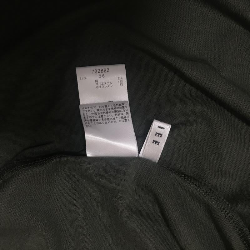 ロージー ROSIEE カットソー 半袖 36 無地 カーキ / カーキ /  レディース USED 古着 中古 10017201