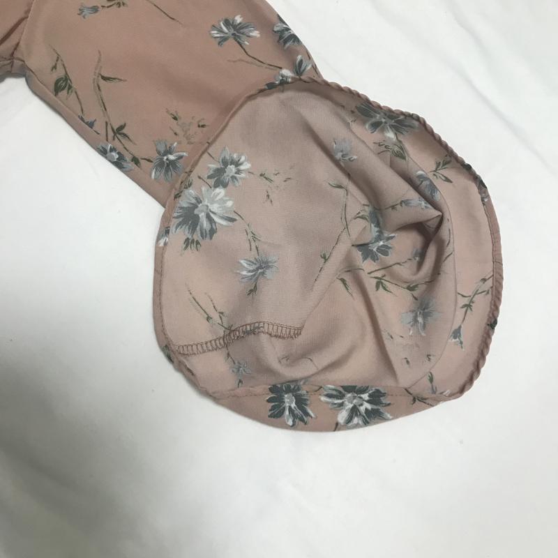 ヨーロ YOLO ワンピース ひざ丈スカート 36 花柄 桃 / ピンク / X 灰 / グレー / X 緑 / グリーン /  レディース USED 古着 中古 10017202