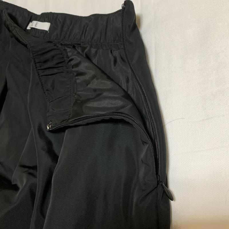 エル ELLE スカート ひざ丈スカート 40 無地 黒 / ブラック /  レディース USED 古着 中古 10017362