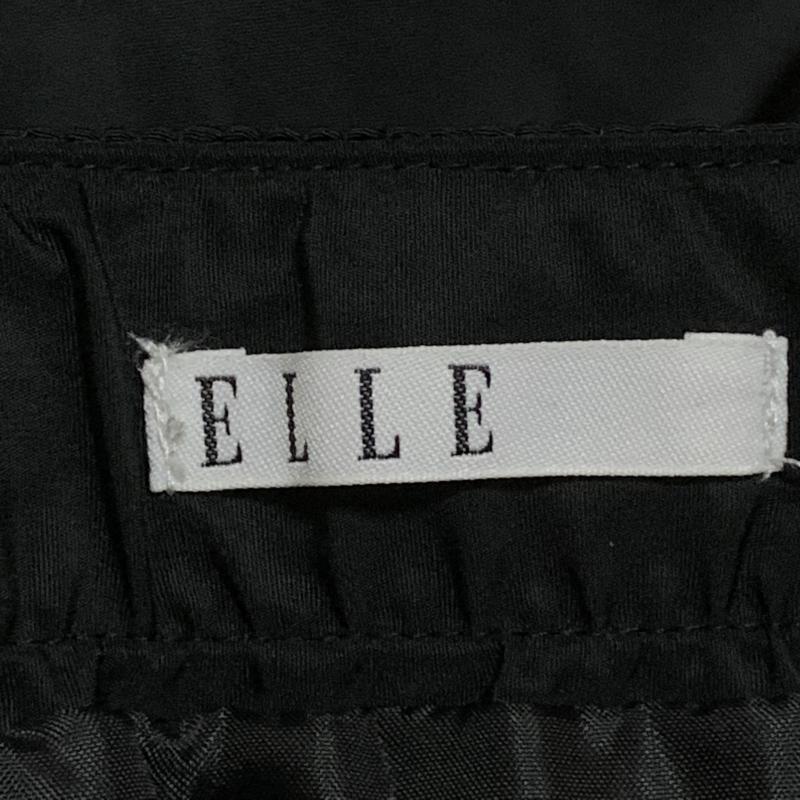 エル ELLE スカート ひざ丈スカート 40 無地 黒 / ブラック /  レディース USED 古着 中古 10017362