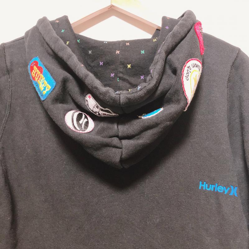 ハーレー Hurley パーカー 長袖 S 無地 X 刺繍 X  黒 / ブラック / X 白 / ホワイト / X 桃 / ピンク / X 黄 / イエロー /  レディース USED 古着 中古 10017392