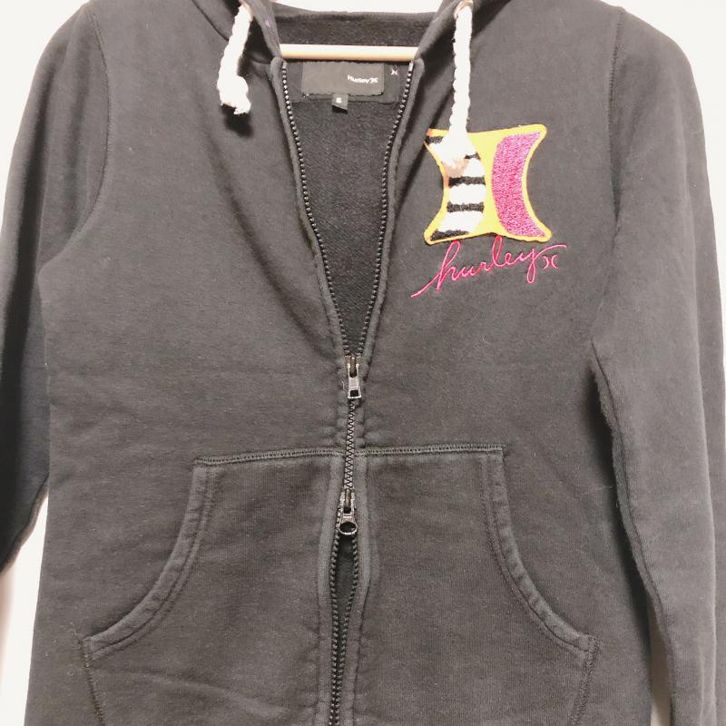 ハーレー Hurley パーカー 長袖 S 無地 X 刺繍 X  黒 / ブラック / X 白 / ホワイト / X 桃 / ピンク / X 黄 / イエロー /  レディース USED 古着 中古 10017392