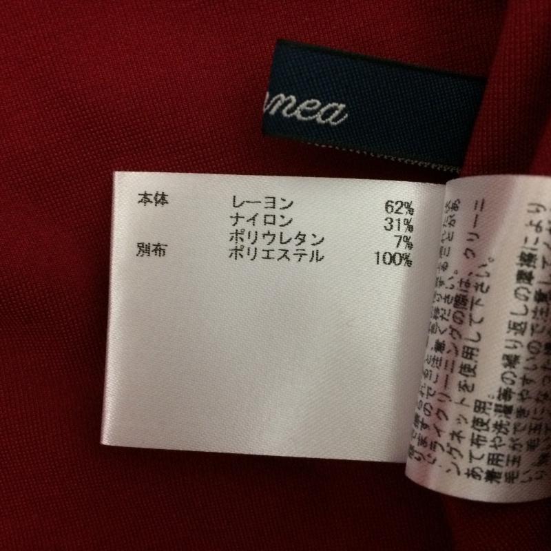 エンネア Ennea カットソー 七分袖 38 無地 えんじ / ワインレッド /  レディース USED 古着 中古 10017492