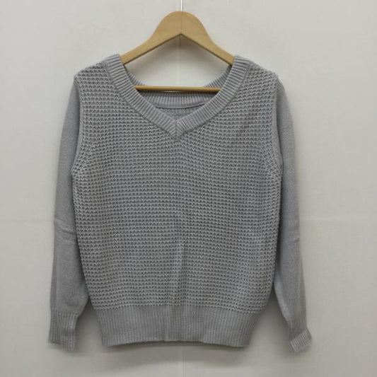 ロペピクニック ROPE' PICNIC ニット、セーター  ニット 38 無地 灰 / グレー /  レディース USED 古着 中古 10020193