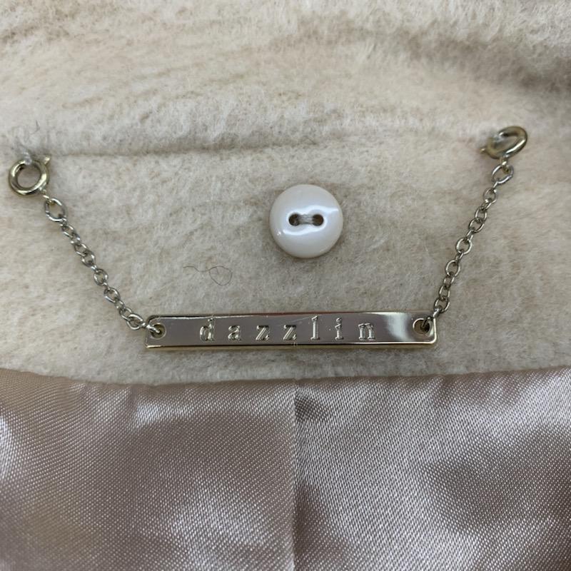 ダズリン dazzlin コート  ガーリーフレアコート S 無地 ベージュ / ベージュ /  レディース USED 古着 中古 10021449