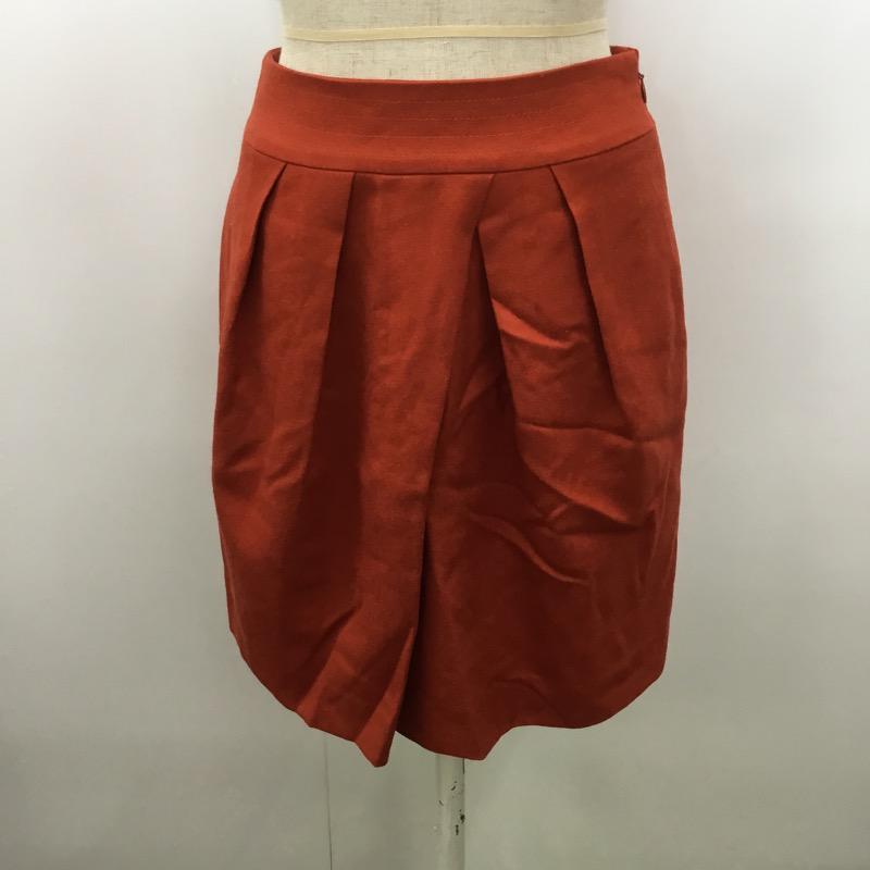 クローラ crolla スカート ミニスカート スカート 34 無地 橙 / オレンジ /  レディース USED 古着 中古 10021475
