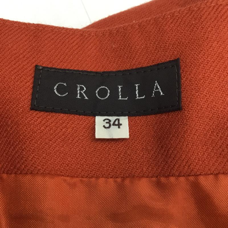 クローラ crolla スカート ミニスカート スカート 34 無地 橙 / オレンジ /  レディース USED 古着 中古 10021475