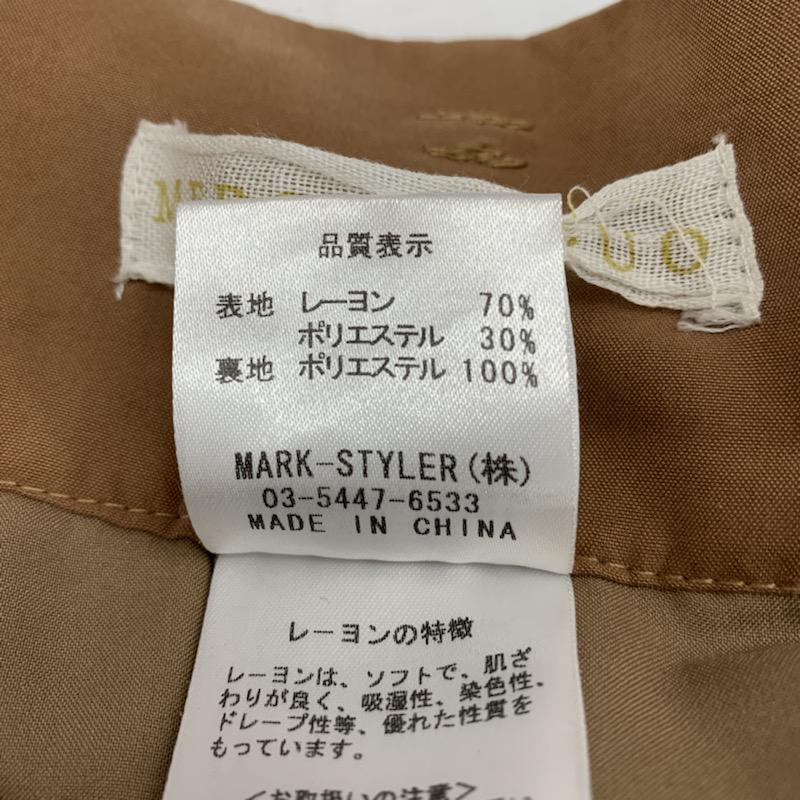 マーキュリーデュオ MERCURYDUO パンツ ショートパンツ ベルト付き 無地 FREE 無地 キャメル / キャメル /  レディース USED 古着 中古 10021478