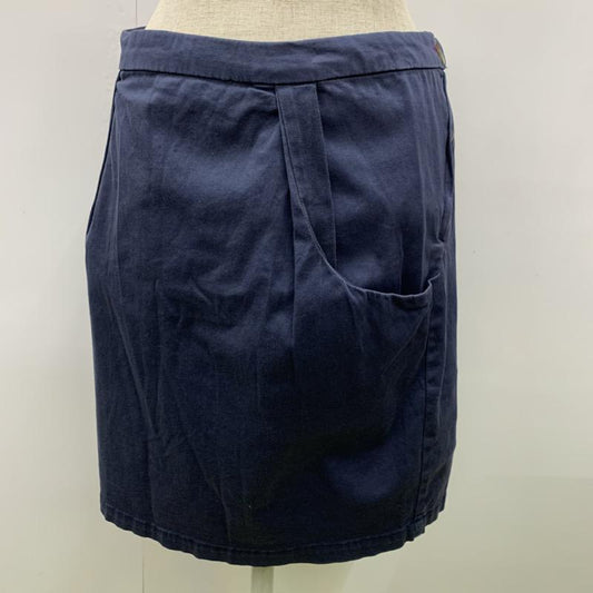 スーパーハッカ SUPER HAKKA スカート  台形スカート M 無地 紺 / ネイビー /  レディース USED 古着 中古 10021487