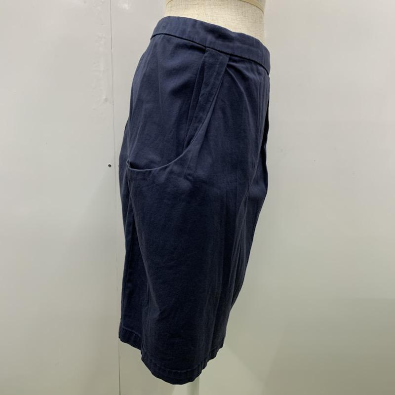 スーパーハッカ SUPER HAKKA スカート  台形スカート M 無地 紺 / ネイビー /  レディース USED 古着 中古 10021487