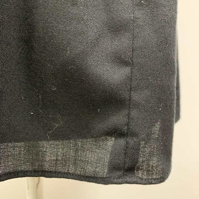 ジルスチュアート JILLSTUART パンツ  キュロット ウエストフリル 0 無地 黒 / ブラック /  レディース USED 古着 中古 10021488