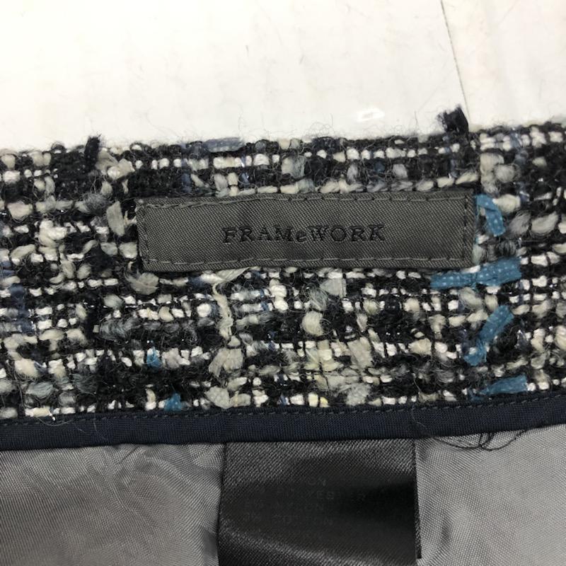 フレームワーク FRAMeWORK パンツ  ツイードショートパンツ 黒 / ブラック /  レディース USED 古着 中古 10021490