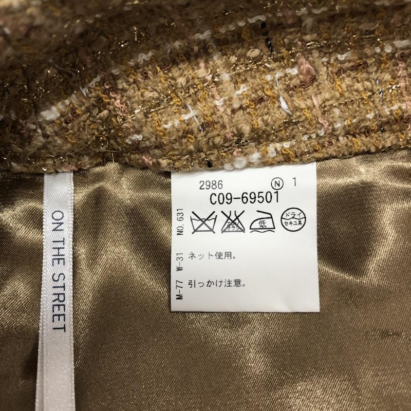 アクアガール aquagirl パンツ  ツイードショートパンツ 36 格子柄 ベージュ / ベージュ /  レディース USED 古着 中古 10021492