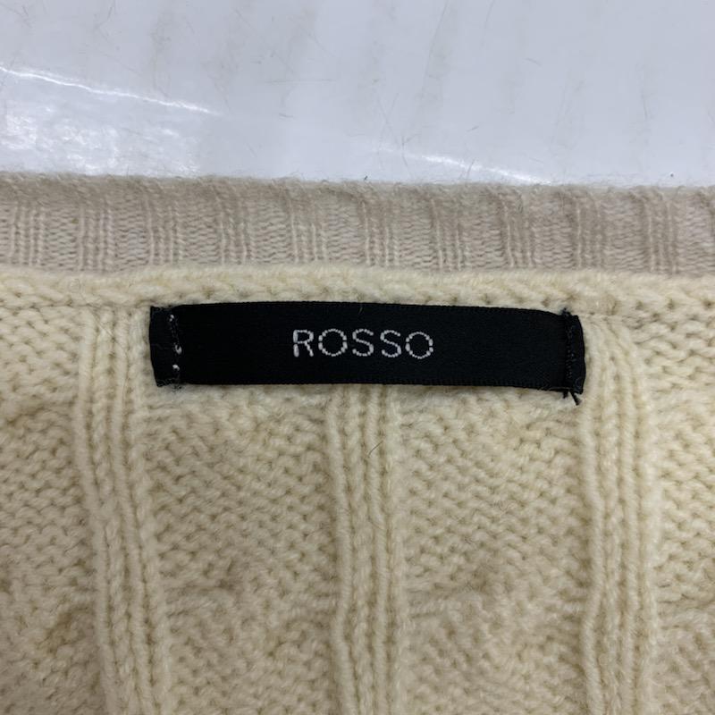 ロッソ ROSSO カットソー  ニットカットソー FREE ベージュ / ベージュ /  レディース USED 古着 中古 10021498