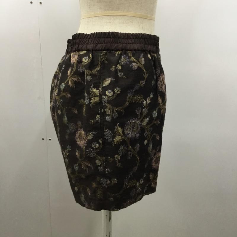 アーバンリサーチ URBAN RESEARCH パンツ  ジャガードショートパンツ 花柄 茶 / ブラウン /  レディース USED 古着 中古 10021512