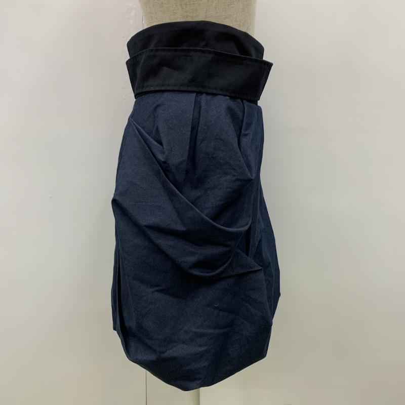 アバハウスドゥウ゛ィネット Abahouse Devinette スカート  ラップスカート 1 無地 紺 / ネイビー /  レディース USED 古着 中古 10021531