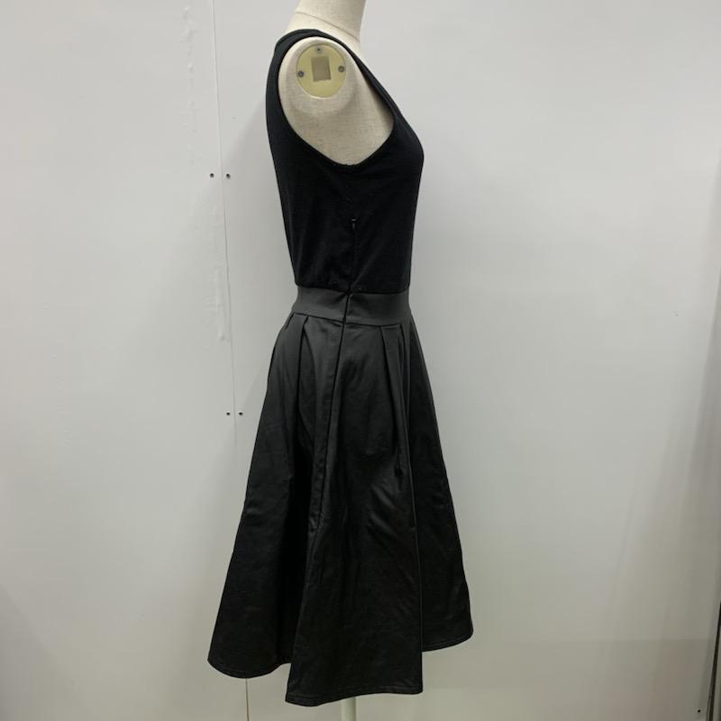 フリーズショップ FREE'S SHOP ワンピース  切替ワンピース FREE 無地 黒 / ブラック /  レディース USED 古着 中古 10021532