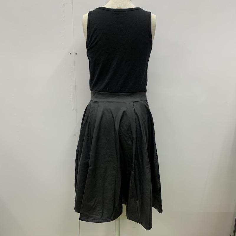 フリーズショップ FREE'S SHOP ワンピース  切替ワンピース FREE 無地 黒 / ブラック /  レディース USED 古着 中古 10021532
