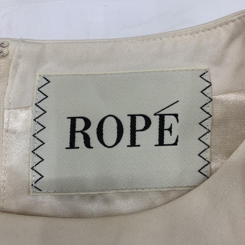 ロペ ROPE' ワンピース  ワンピース 36 無地 白 / ホワイト / X ベージュ / ベージュ /  レディース USED 古着 中古 10021534