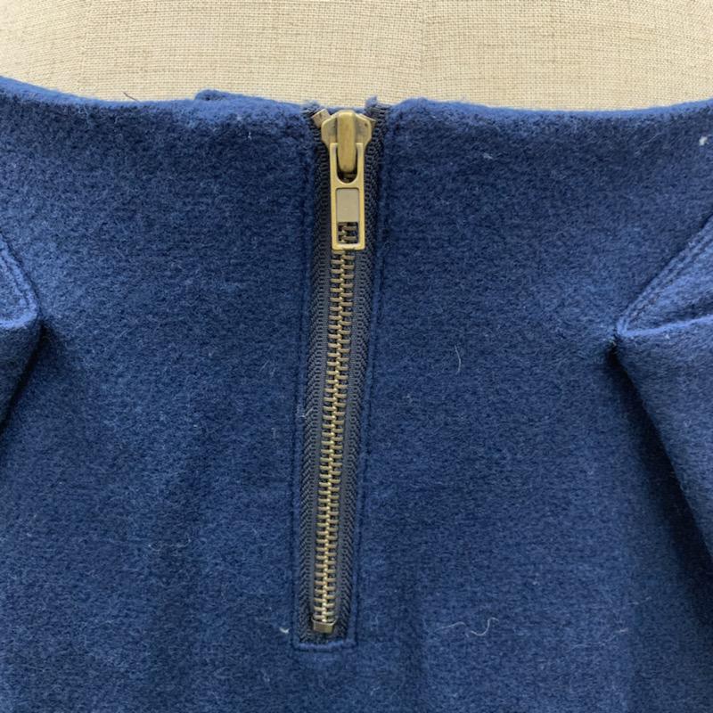 アクチュエル actuel スカート  タイトスカート M 無地 紺 / ネイビー /  レディース USED 古着 中古 10021542