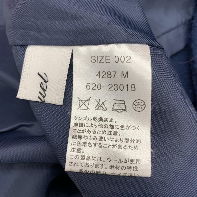 アクチュエル actuel スカート  タイトスカート M 無地 紺 / ネイビー /  レディース USED 古着 中古 10021542