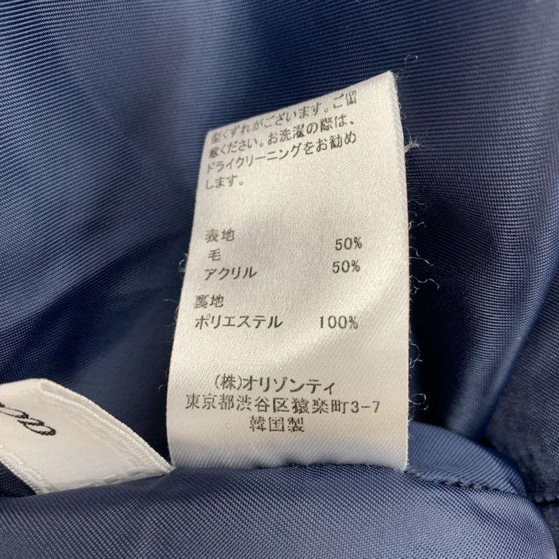 アクチュエル actuel スカート  タイトスカート M 無地 紺 / ネイビー /  レディース USED 古着 中古 10021542