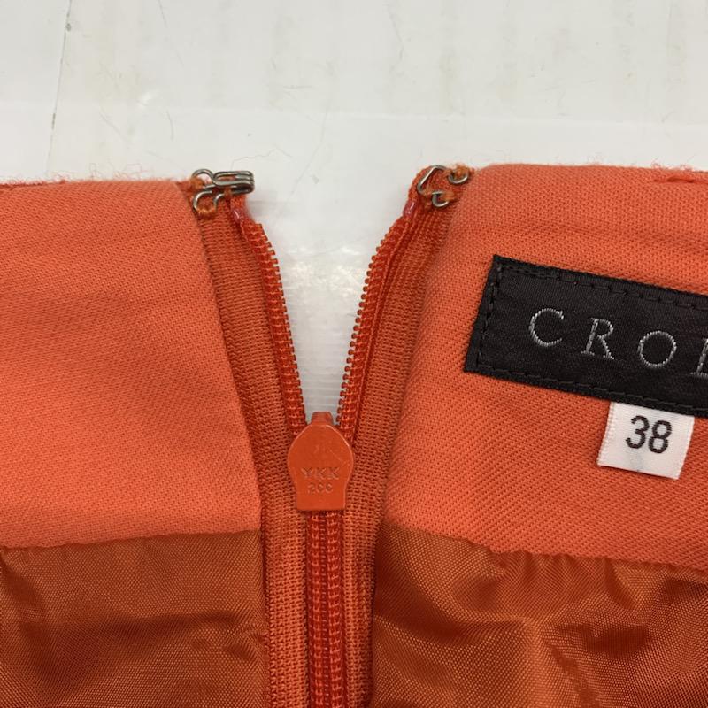 クローラ crolla スカート ひざ丈スカート Aラインスカート 無地 38 無地 赤 / レッド /  レディース USED 古着 中古 10021543