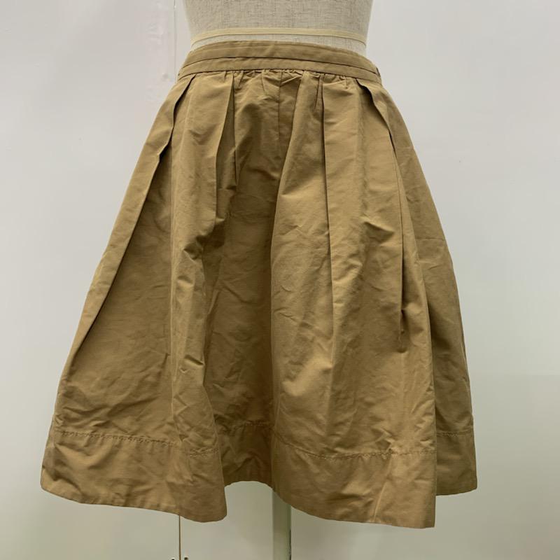 ラピスルーチェビームス LAPIS LUCE BEAMS スカート  ミニスカート 38 無地 キャメル / キャメル /  レディース USED 古着 中古 10021558