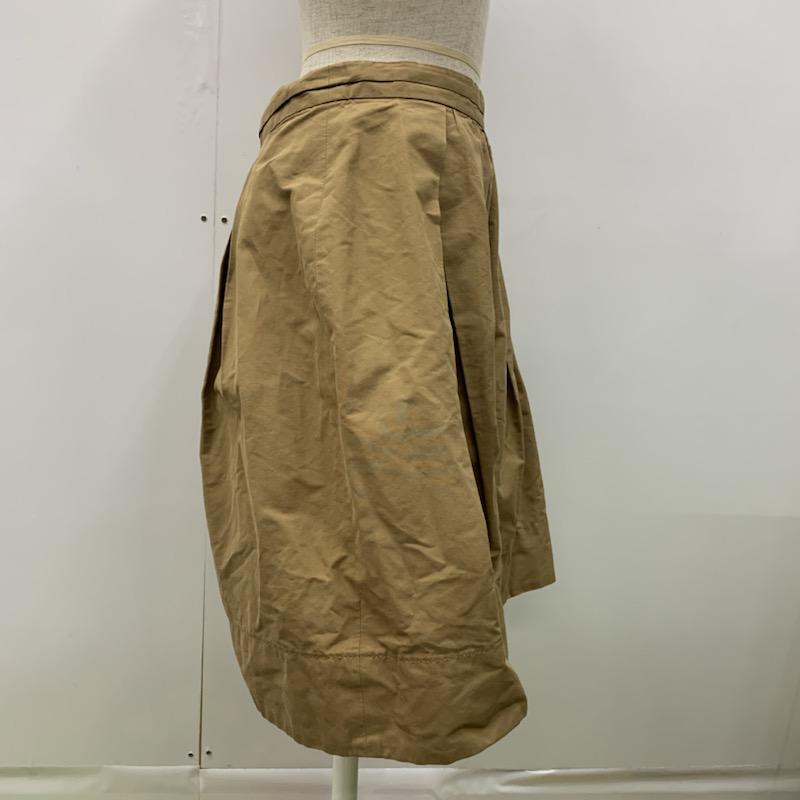 ラピスルーチェビームス LAPIS LUCE BEAMS スカート  ミニスカート 38 無地 キャメル / キャメル /  レディース USED 古着 中古 10021558