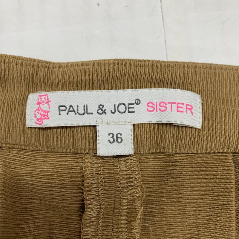 ポール＆ジョー シスター PAUL & JOE SISTER パンツ  プリーツキュロット 36 無地 キャメル / キャメル /  レディース USED 古着 中古 10021563