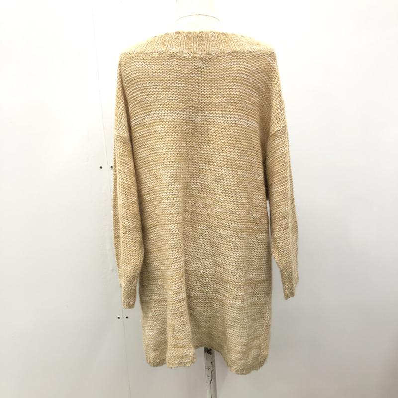 プロポーションボディドレッシング PROPORTION BODY DRESSING ニット、セーター  スパンコール編み込みニット FREE 無地 ベージュ / ベージュ /  レディース USED 古着 中古 10021565