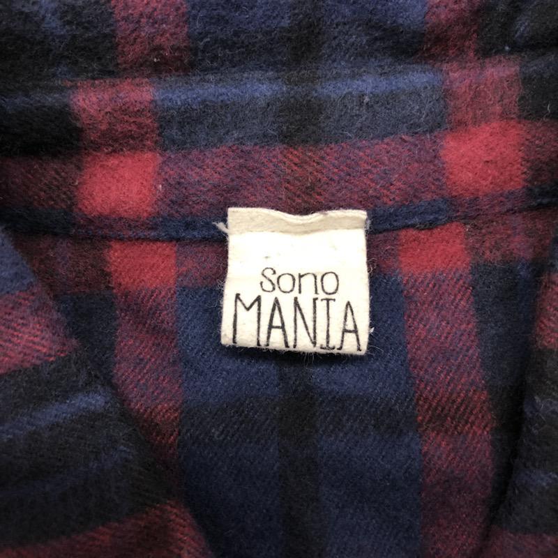 ソノマニア sono MANIA シャツ、ブラウス  長袖シャツ 1 チェック 赤 / レッド /  レディース USED 古着 中古 10021576