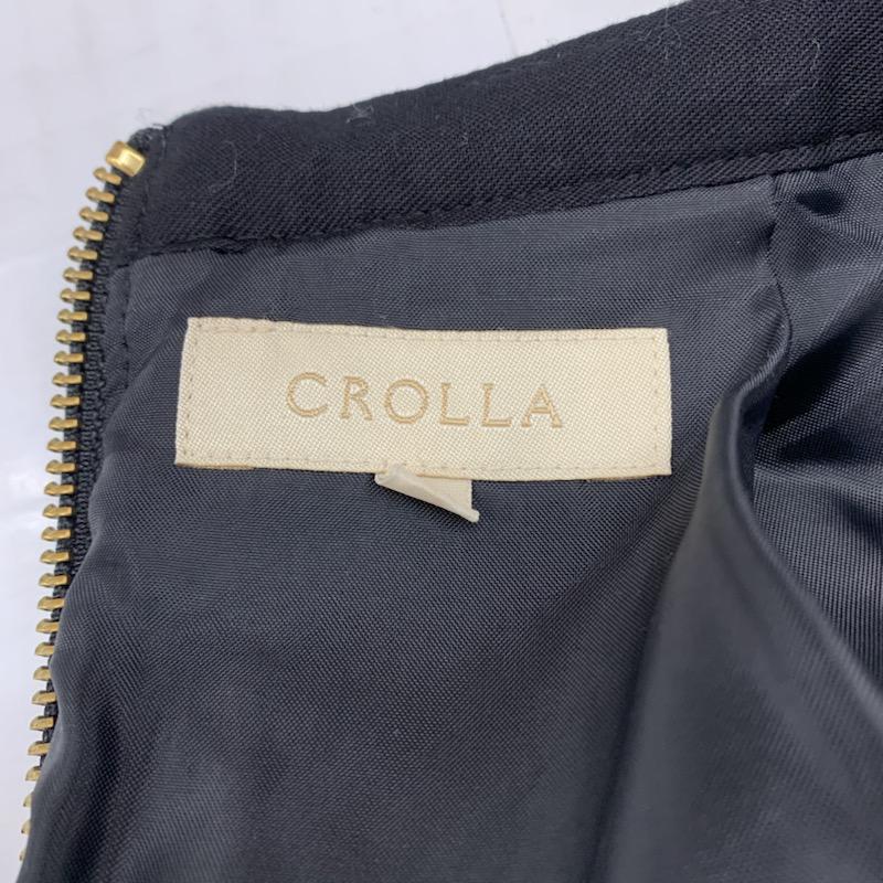 クローラ crolla スカート  スカート 36 無地 黒 / ブラック /  レディース USED 古着 中古 10021590