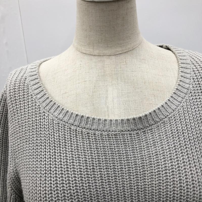 クローラ crolla ニット、セーター  ニット 無地 灰 / グレー /  レディース USED 古着 中古 10021609