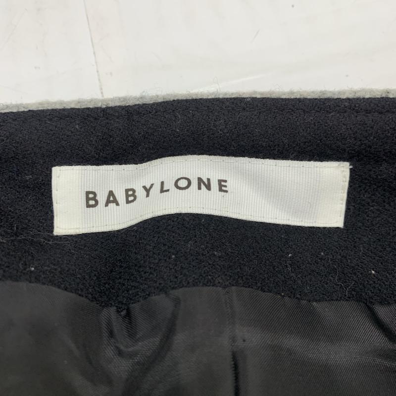 バビロン BABYLONE スカート ミニスカート スカート 38 ボーダー柄 灰 / グレー /  レディース USED 古着 中古 10021636