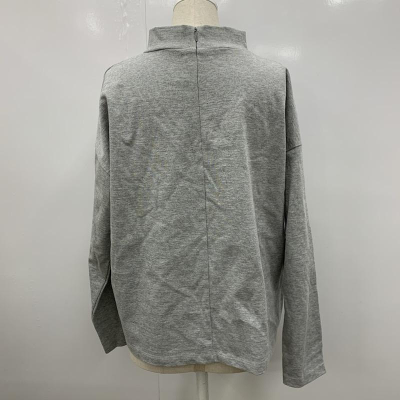 クローラ crolla カットソー  ハイネックカットソー 無地 灰 / グレー /  レディース USED 古着 中古 10021682