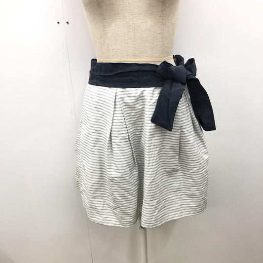 フローレント FLORENT スカート  リネンシルクボーダースカート 36 ボーダー柄 白 / ホワイト /  レディース USED 古着 中古 10021701
