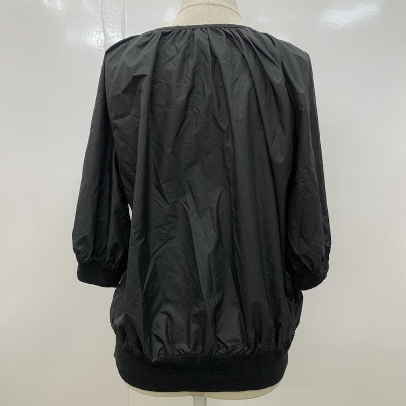 クローラ crolla カットソー  切替カットソー　ケーブルニット 無地 黒 / ブラック /  レディース USED 古着 中古 10021711