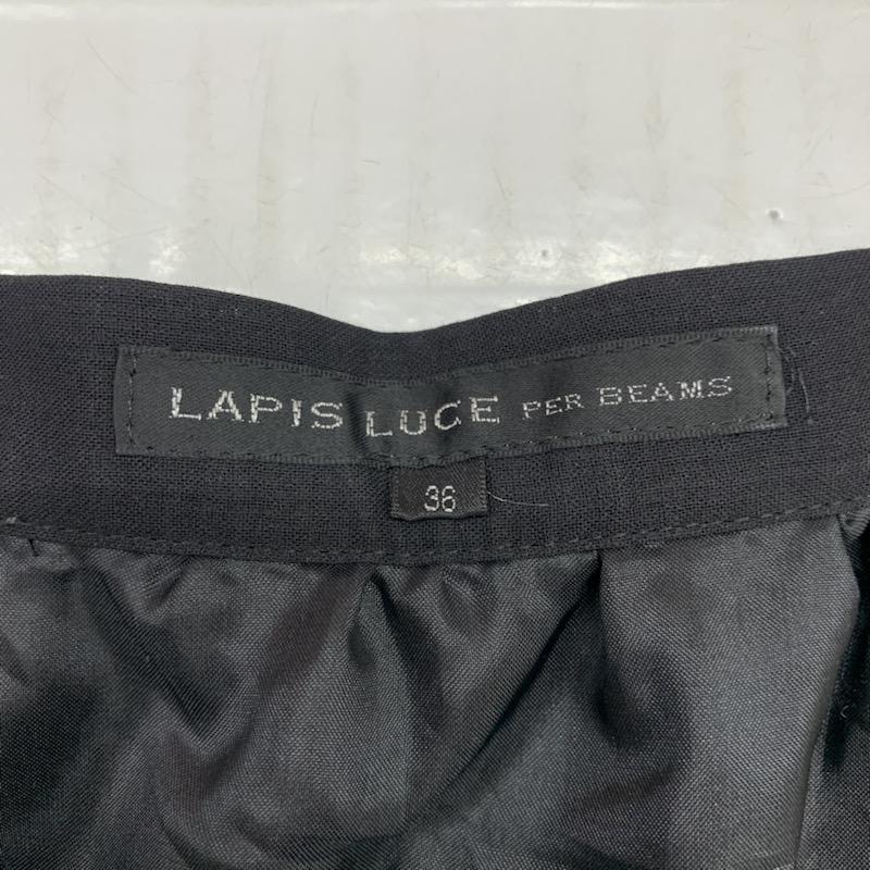 ラピスルーチェパービームス LAPIS LUCE PER BEAMS スカート ミニスカート バックフリルスカート 無地 36 無地 黒 / ブラック /  レディース USED 古着 中古 10021716