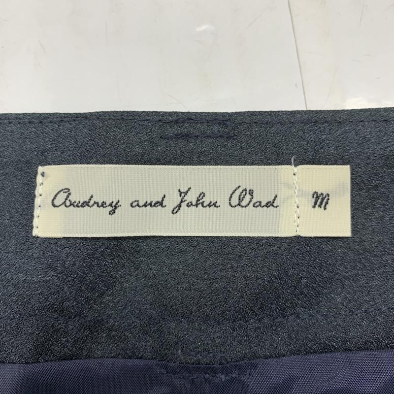 オードリーアンドジョンワッド Audrey and John Wad スカート ミニスカート タックプリーツスカート 無地 M 無地 紺 / ネイビー / X ダークグレー / ダークグレー /  レディース USED 古着 中古 10021719