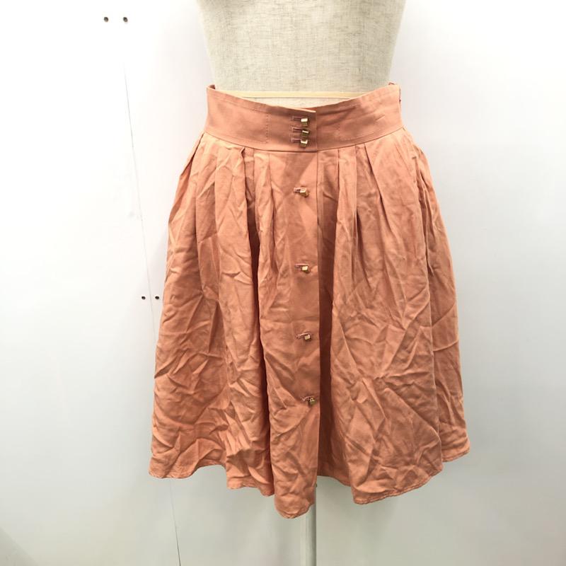 エフデ ef-de スカート  ビジューボタンスカート 9 無地 桃 / ピンク /  レディース USED 古着 中古 10021734