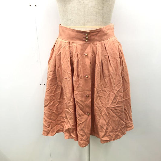 エフデ ef-de スカート  ビジューボタンスカート 9 無地 桃 / ピンク /  レディース USED 古着 中古 10021734