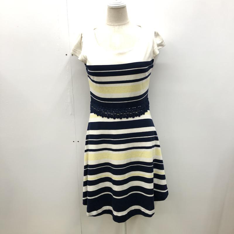 プロポーションボディドレッシング PROPORTION BODY DRESSING ワンピース  ボーダーワンピース 1 ボーダー柄 白 / ホワイト / X 紺 / ネイビー /  レディース USED 古着 中古 10021737