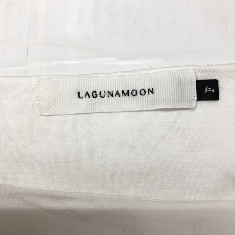 ラグナムーン LAGUNAMOON カットソー  16SSポンチョトップス FREE 無地 白 / ホワイト /  レディース USED 古着 中古 10021738