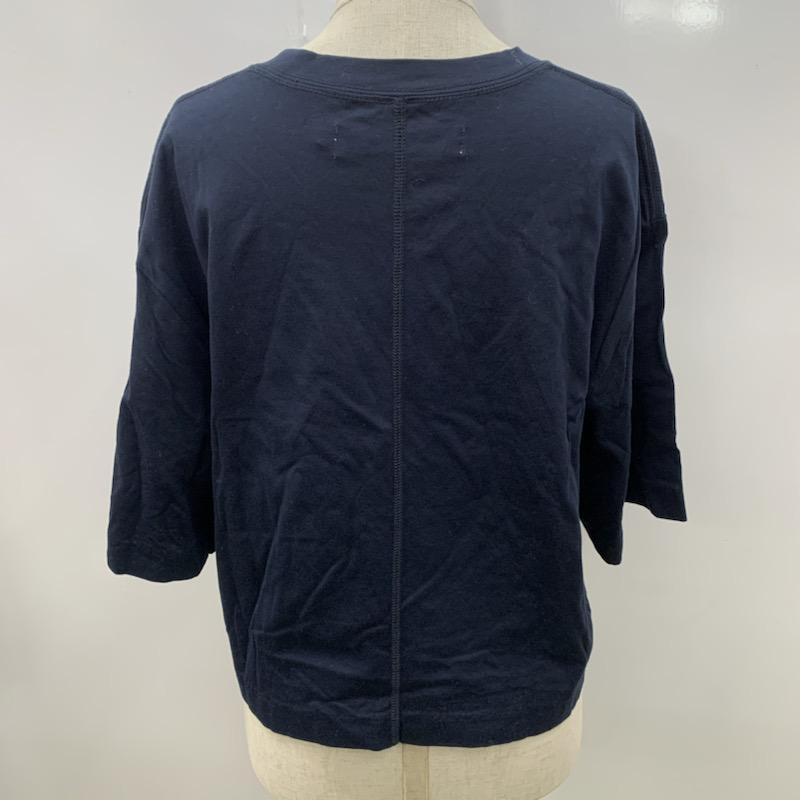 ラグナムーン LAGUNAMOON Tシャツ  ポケットTシャツ　ワイドシルエット FREE 無地 紺 / ネイビー /  レディース USED 古着 中古 10021769