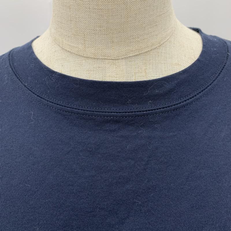 ラグナムーン LAGUNAMOON Tシャツ  ポケットTシャツ　ワイドシルエット FREE 無地 紺 / ネイビー /  レディース USED 古着 中古 10021769