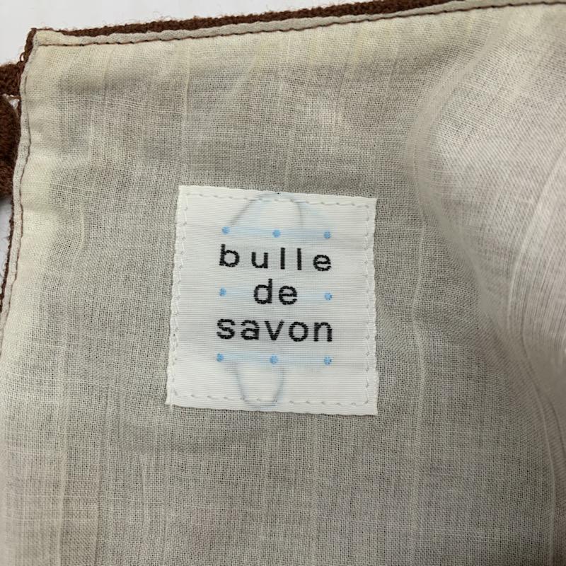 ビュル デ サボン bulle de savon ワンピース  半袖ドットワンピース FREE ドット 茶 / ブラウン /  レディース USED 古着 中古 10021783