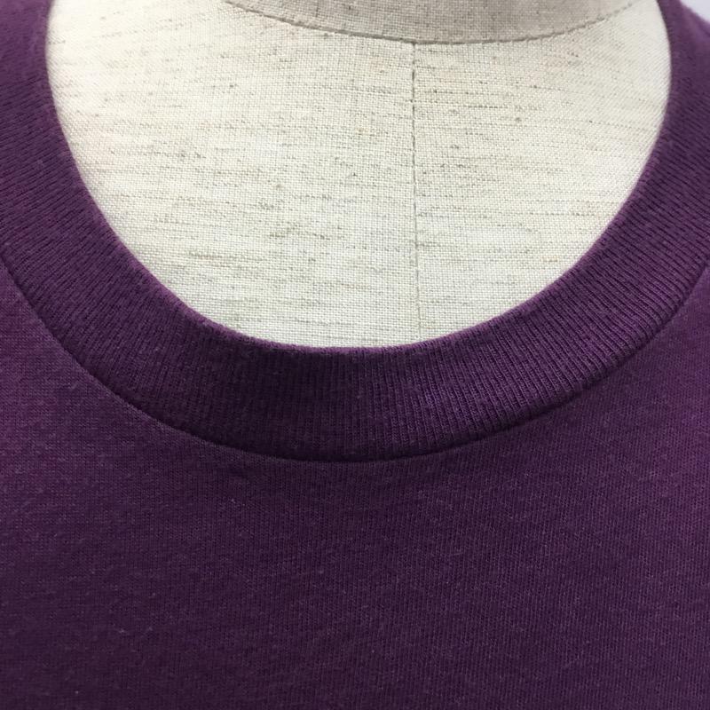 シップス SHIPS Tシャツ 半袖 無地 ロゴ S 無地 X ロゴ、文字 X プリント 紫 / パープル /  メンズ USED 古着 中古 10021817